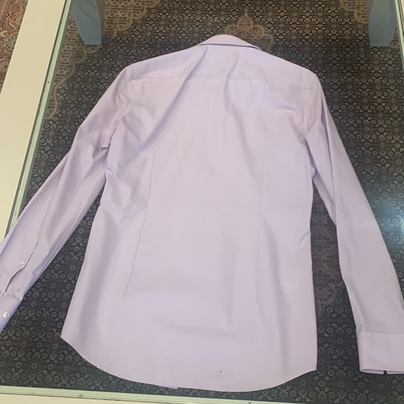 HUGO Jason Slim Fit Long Sleeve Cotton Dress Shirt in Lavender (SIZE 15R) - Picture 5 of 6